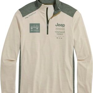 Jeep x Vineyard Vines Sankaty 1/4 zip NWT